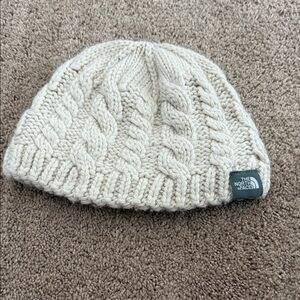 The North Face Ivory Cable Knit Hat